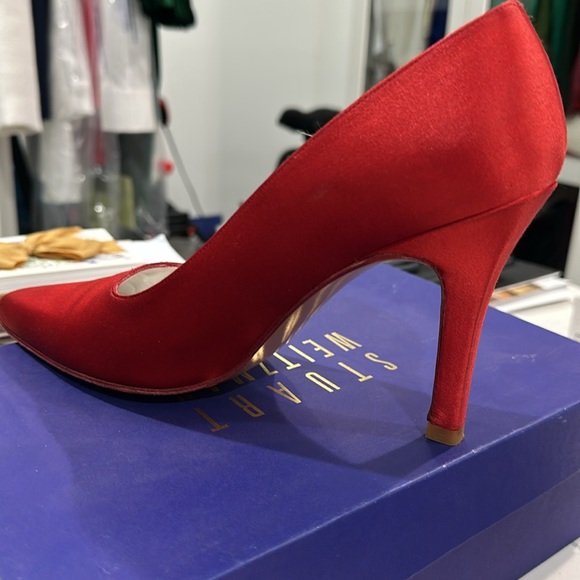 Stuart Weitzman Red Pumps - Picture 3 of 7